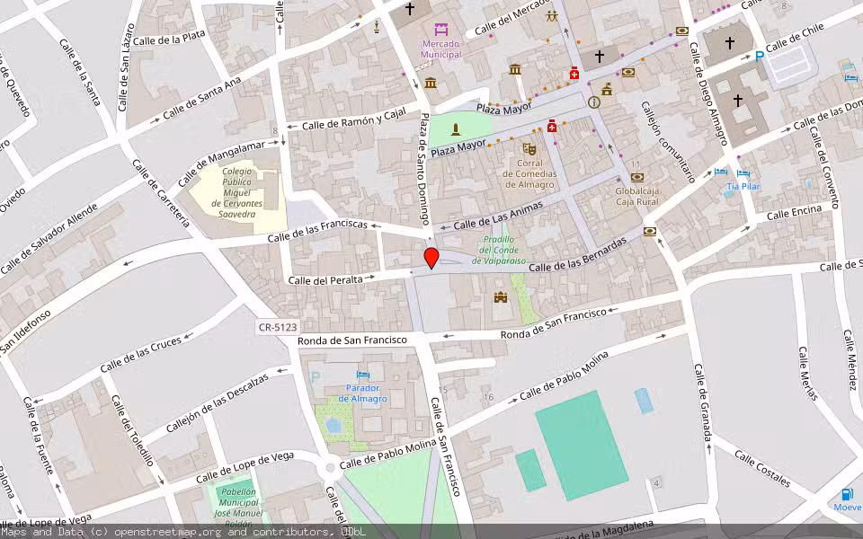 Mapa de Subasta Inmueble (Vivienda) en Almagro, Ciudad Real