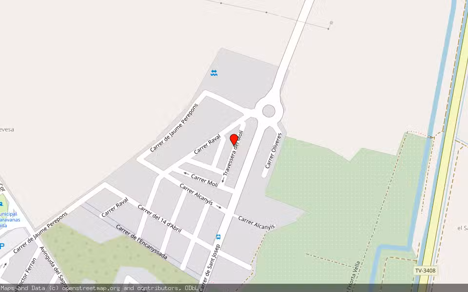 Mapa de Subasta Inmueble (Vivienda) en La Ràpita, Tarragona