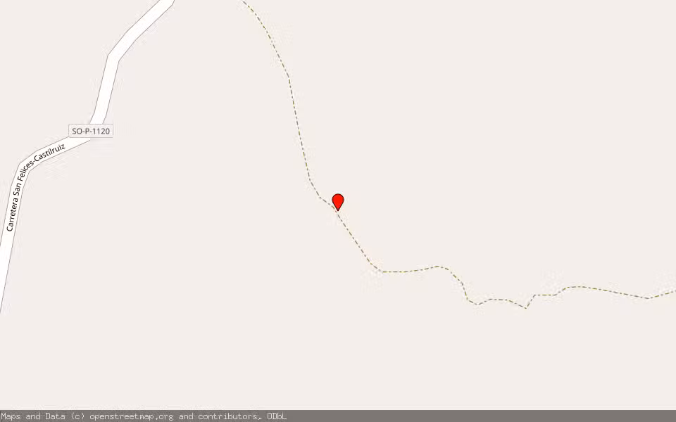 Mapa de Subasta Inmueble (Finca rústica) en San Felices, Soria