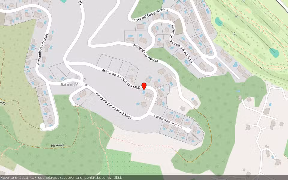 Mapa de Subasta Inmueble (Vivienda) en Pedreguer, Alicante/Alacant