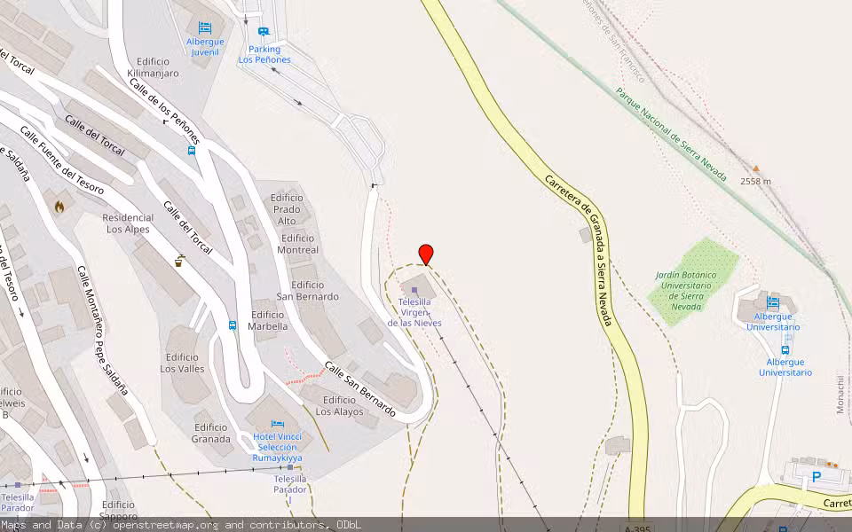Mapa de Subasta Inmueble (Vivienda) en Monachil, Granada