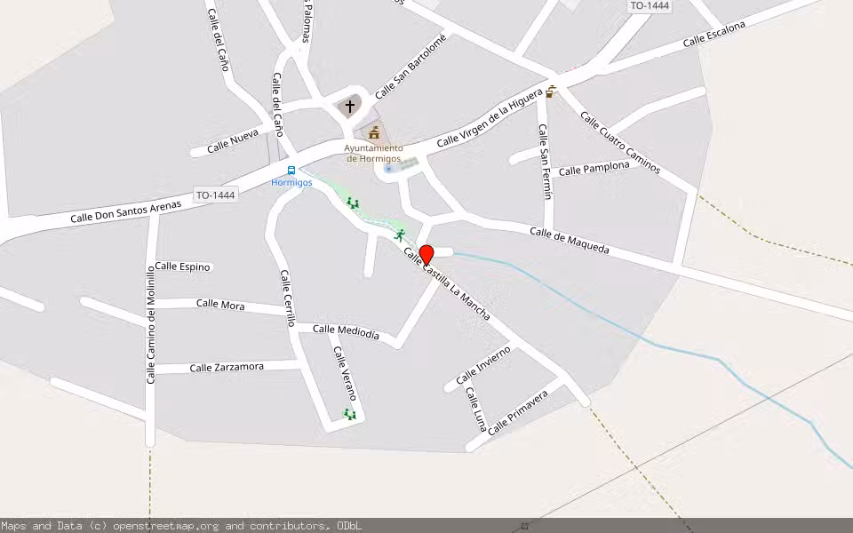 Mapa de Subasta Inmueble (Vivienda) en Hormigos, Toledo