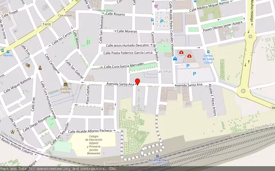 Mapa de Subasta Inmueble (Local comercial) en Alcantarilla, Murcia