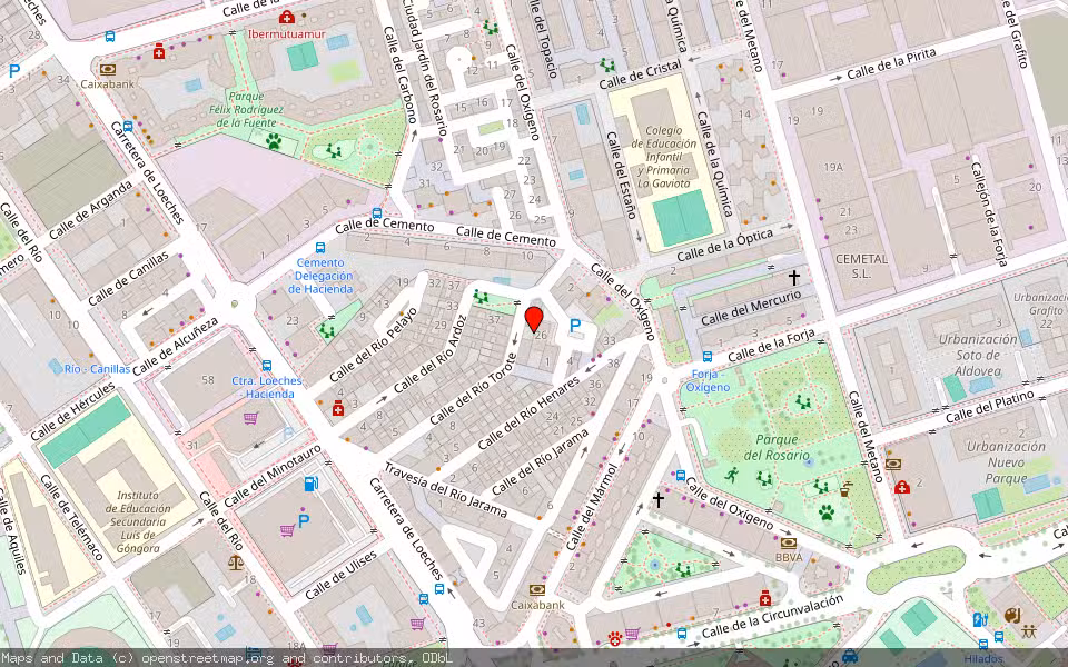 Mapa de Subasta Inmueble (Vivienda) en Torrejon De Ardoz, Madrid