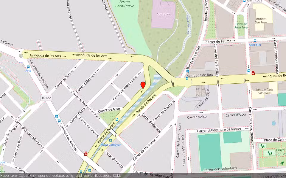 Mapa de Subasta Inmueble (Vivienda) en Terrassa, Barcelona