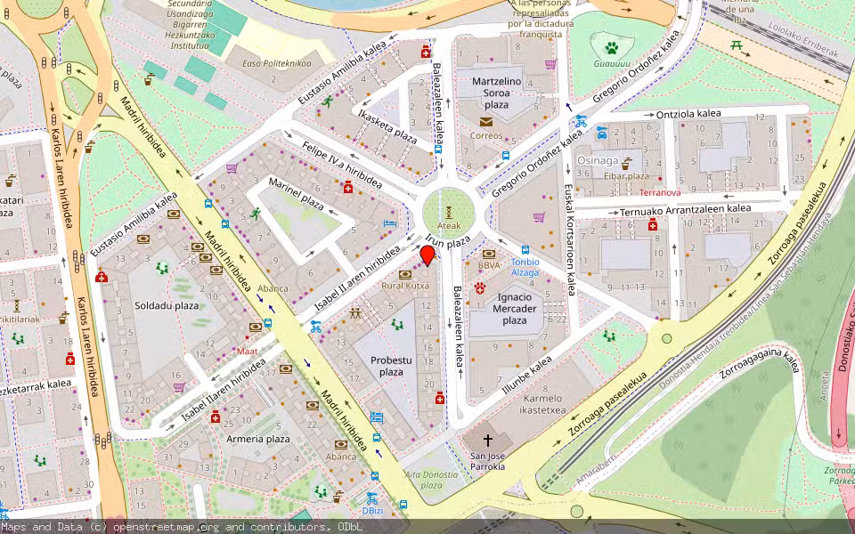 Mapa de Subasta Inmueble (Trastero) en San Sebastián, Gipuzkoa
