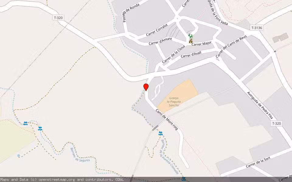 Mapa de Subasta Inmueble (Vivienda) en Botarell, Tarragona