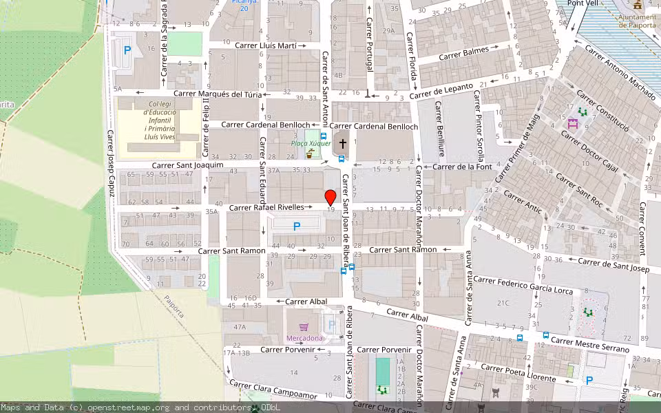 Mapa de Subasta Inmueble (Vivienda) en Paiporta, Valencia/València