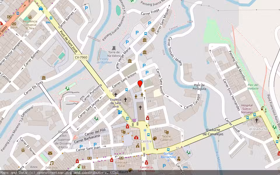 Mapa de Subasta Inmueble (Vivienda) en Alcoy, Alicante/Alacant