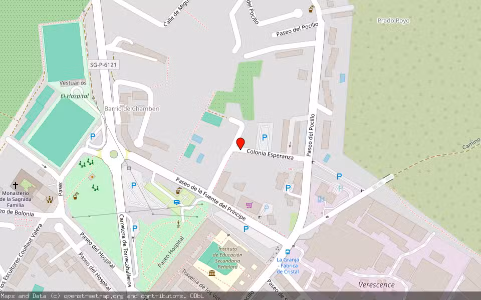 Mapa de Subasta Inmueble (Vivienda) en Real Sitio De San Ildefonso, Segovia