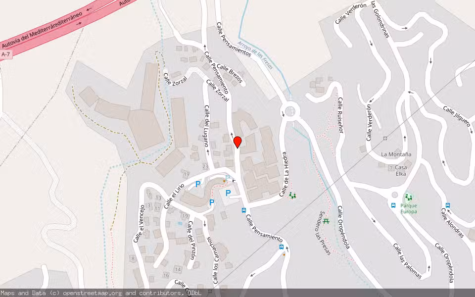 Mapa de Subasta Inmueble (Trastero) en Fuengirola, Málaga