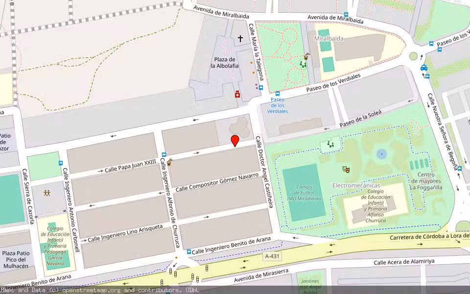Mapa de Subasta Inmueble (Vivienda) en Córdoba