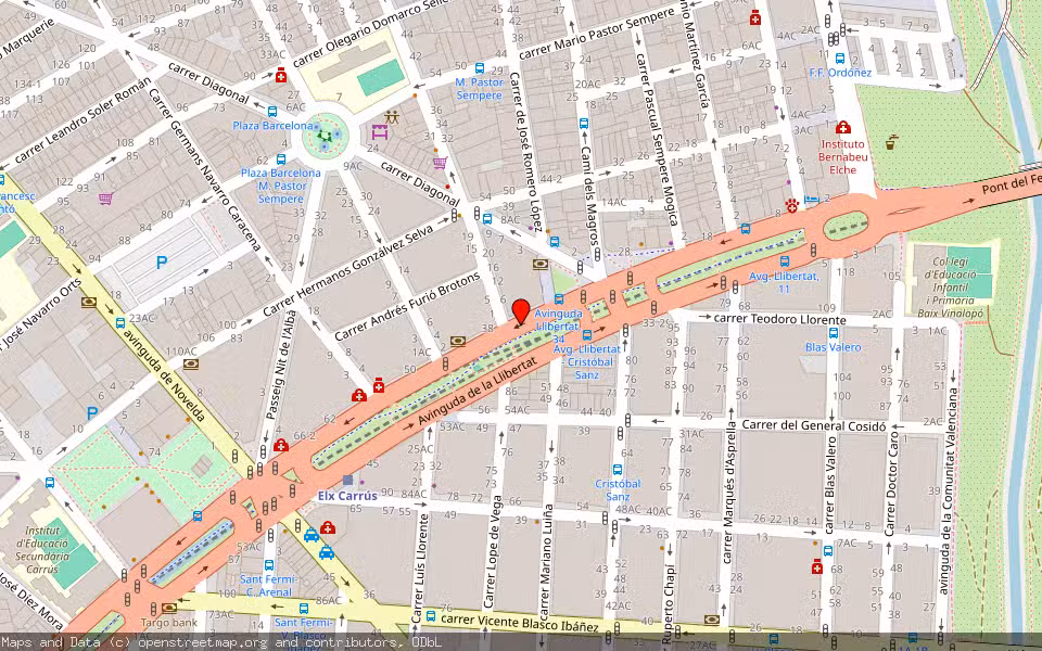 Mapa de Subasta Inmueble (Vivienda) en Elche, Alicante/Alacant