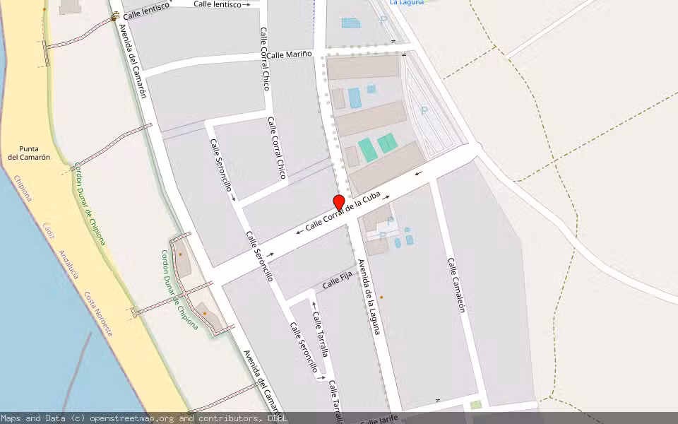 Mapa de Subasta Inmueble (Vivienda) en Chipiona, Cádiz