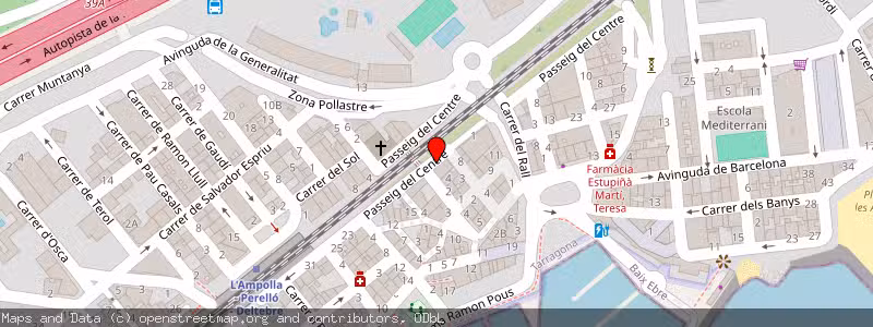 Mapa de Subasta de Inmueble (Vivienda) en Ampolla, Tarragona 