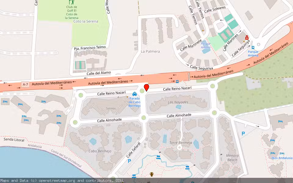 Mapa de Subasta Inmueble (Vivienda) en Estepona, Málaga