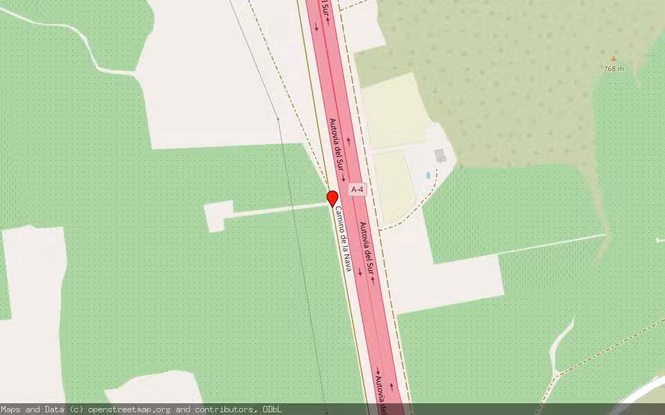 Mapa de Subasta Inmueble (Finca rústica) en Valdepeñas, Ciudad Real