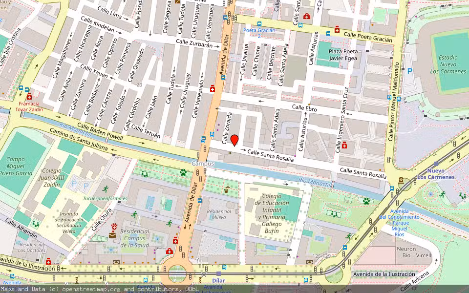 Mapa de Subasta Inmueble (Garaje) en Granada