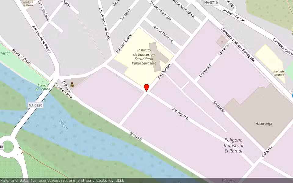 Mapa de Subasta Inmueble (Solar) en Lodosa, Navarra