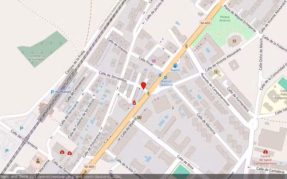Mapa de Subasta Inmueble (Vivienda) en Humanes, Madrid