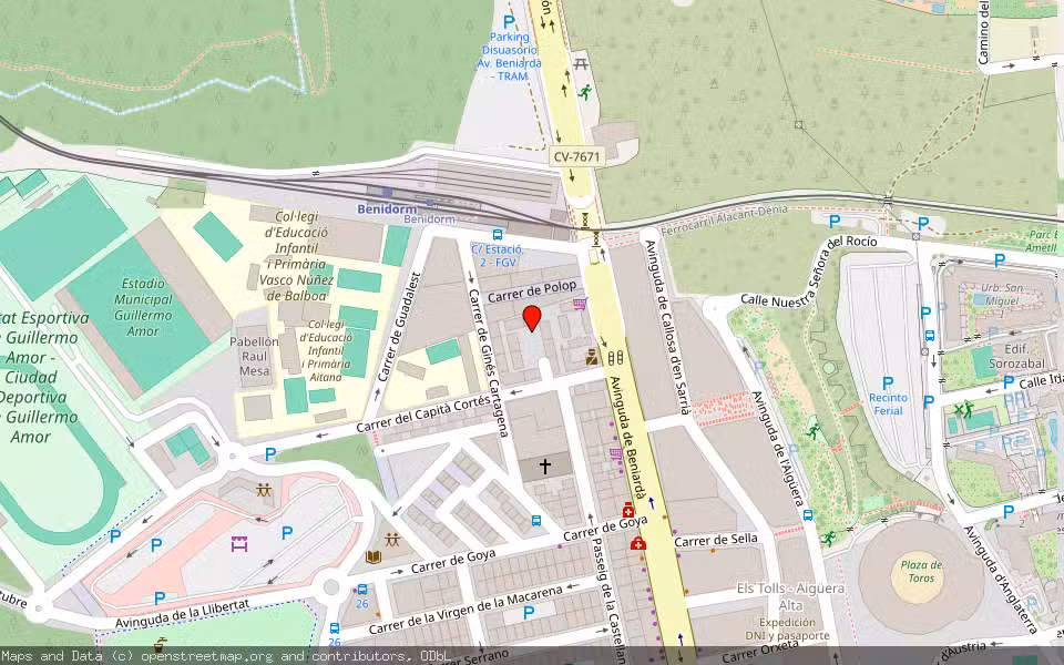 Mapa de Subasta Inmueble (Vivienda) en Benidorm, Alicante/Alacant