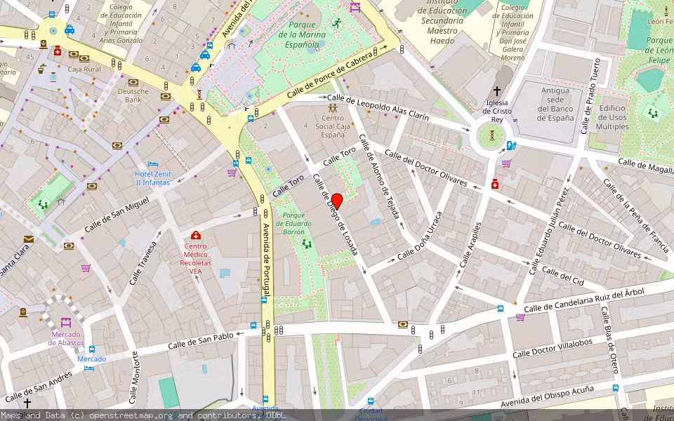 Mapa de Subasta Inmueble (Local comercial) en Zamora