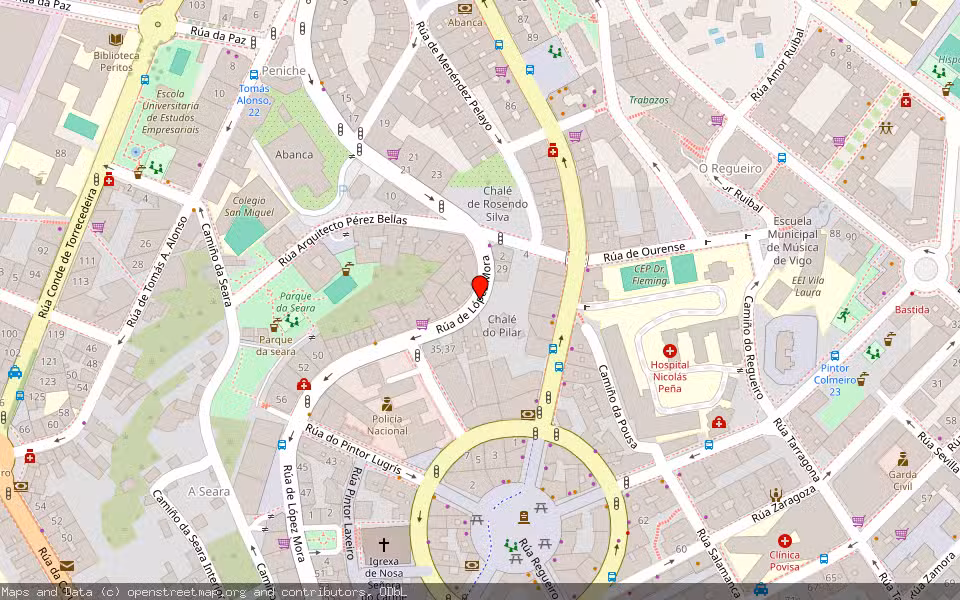 Mapa de Subasta Inmueble (Vivienda) en Vigo, Pontevedra