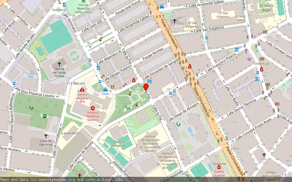Mapa de Subasta Inmueble (Local comercial) en Albacete