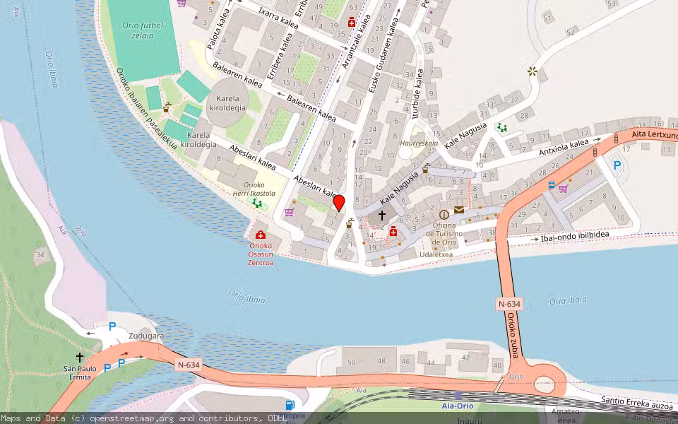 Mapa de Subasta Inmueble (Vivienda) en Orio, Gipuzkoa