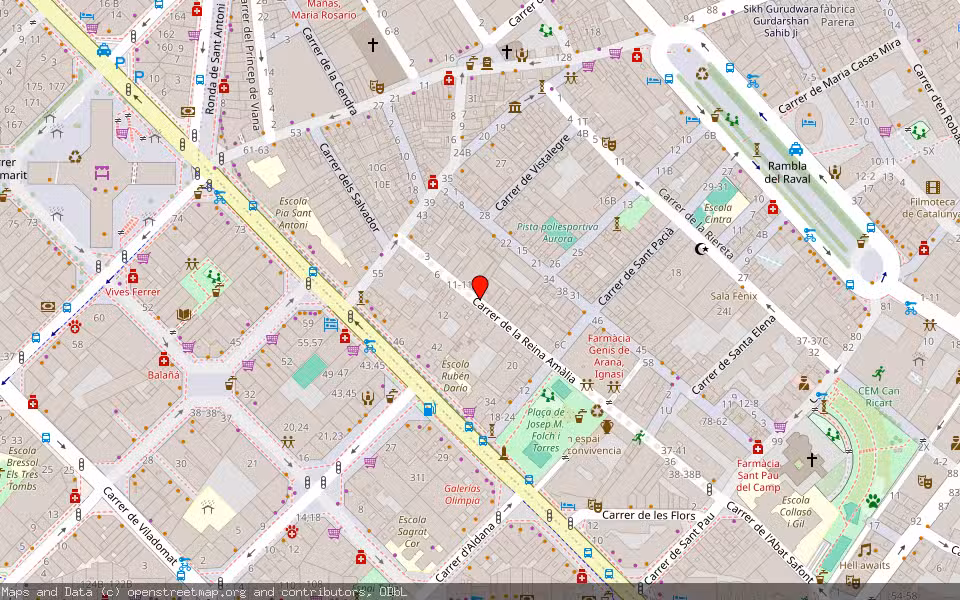 Mapa de Subasta Inmueble (Vivienda) en Barcelona