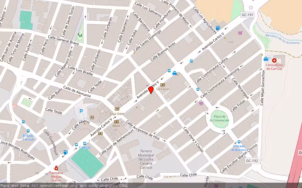 Mapa de Subasta Inmueble (Vivienda) en Ingenio, Las Palmas