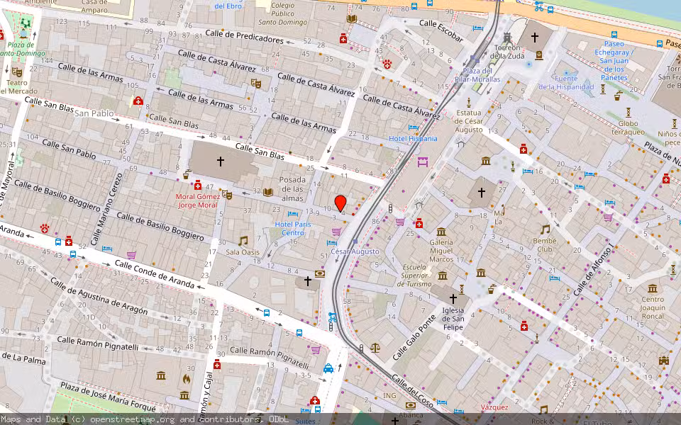 Mapa de Subasta Inmueble (Trastero) en Zaragoza
