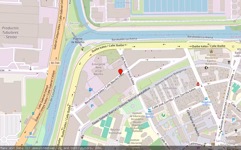 Mapa de Subasta Inmueble (Garaje) en Barakaldo, Bizkaia