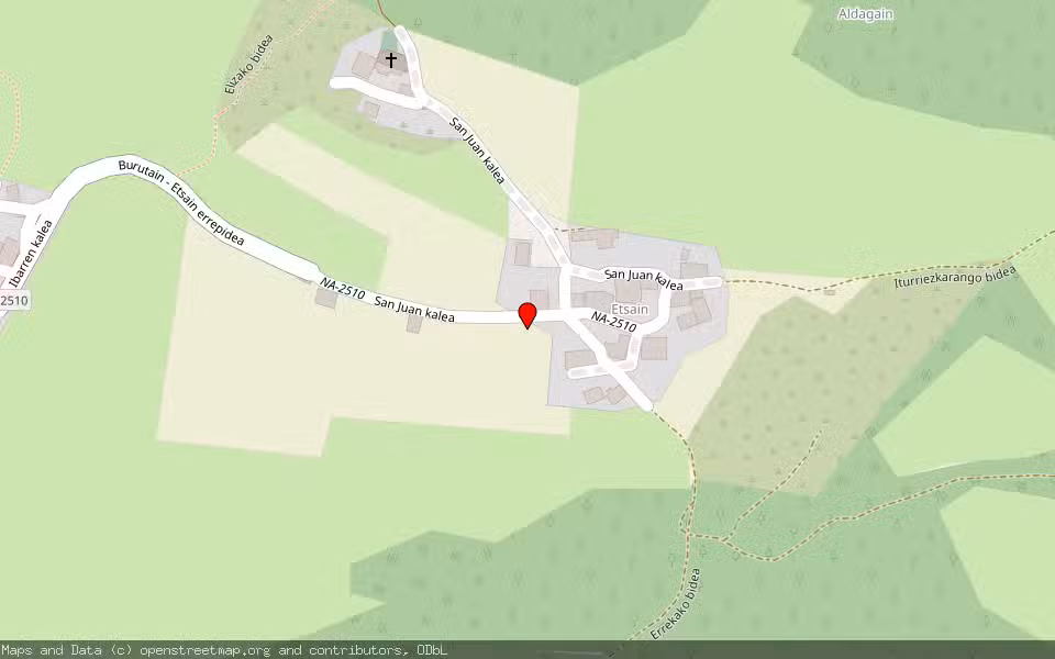 Mapa de Subasta Inmueble (Vivienda) en Etsain, Navarra