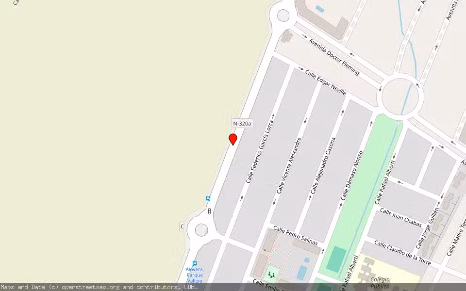 Mapa de Subasta Inmueble (Vivienda) en Alovera, Guadalajara