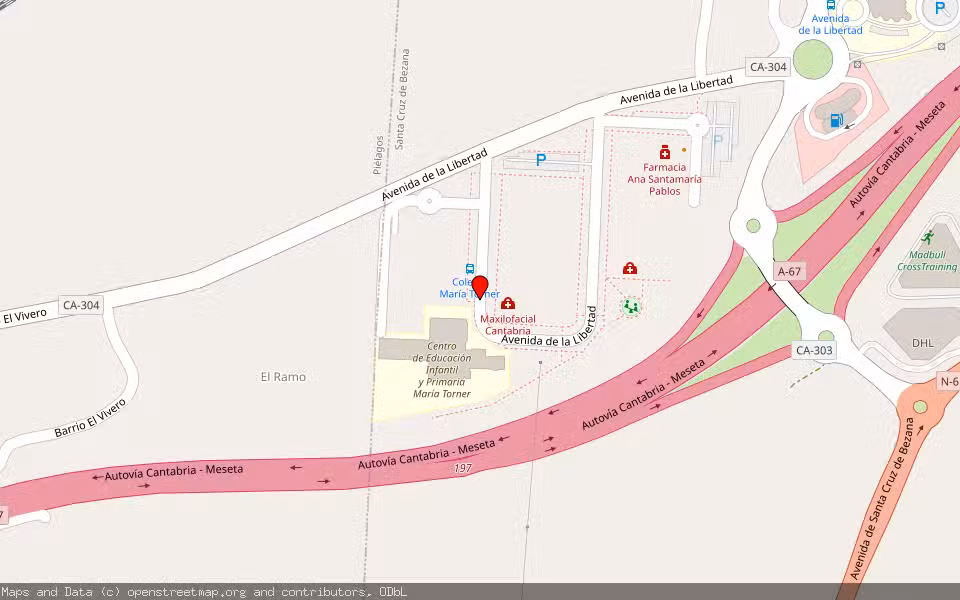 Mapa de Subasta Inmueble (Garaje) en Santa Cruz De Bezana, Cantabria