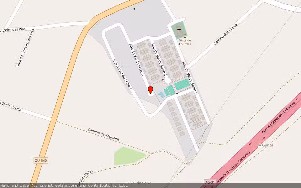 Mapa de Subasta Inmueble (Finca rústica) en A Manchica, Ourense