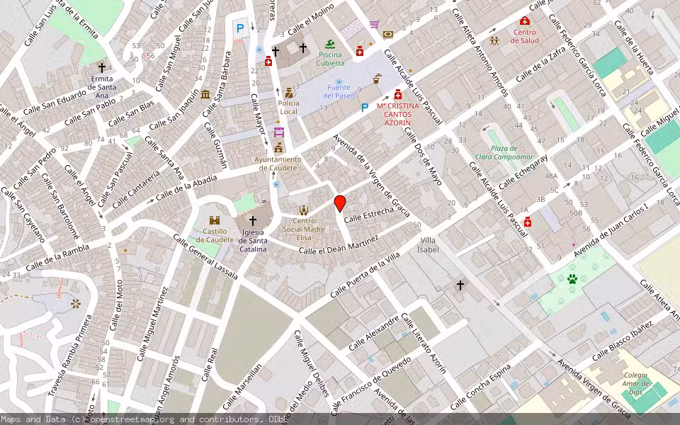 Mapa de Subasta Inmueble (Vivienda) en Caudete, Albacete