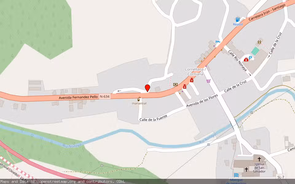 Mapa de Subasta Inmueble (Trastero) en Cornellana, Asturias