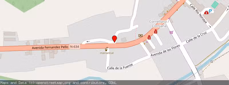 Mapa de Subasta de Inmueble (Trastero) en Cornellana, Asturias 