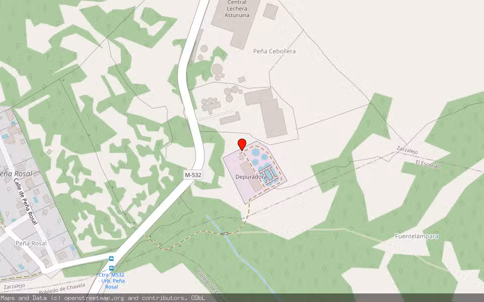 Mapa de Subasta Inmueble (Nave industrial) en Zarzalejo, Madrid