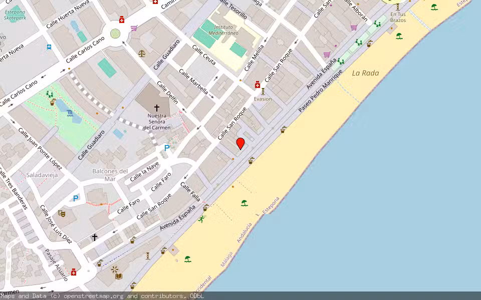 Mapa de Subasta Inmueble (Vivienda) en Estepona, Málaga