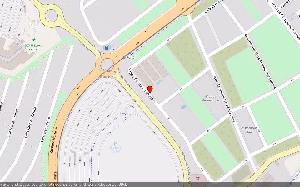Mapa de Subasta Inmueble (Garaje) en Murcia