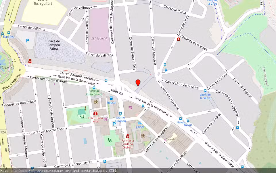 Mapa de Subasta Inmueble (Vivienda) en Sabadell, Barcelona