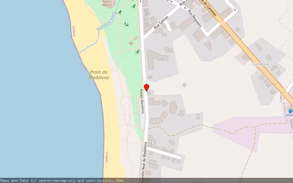 Mapa de Subasta Inmueble (Vivienda) en Cedeira, A Coruña