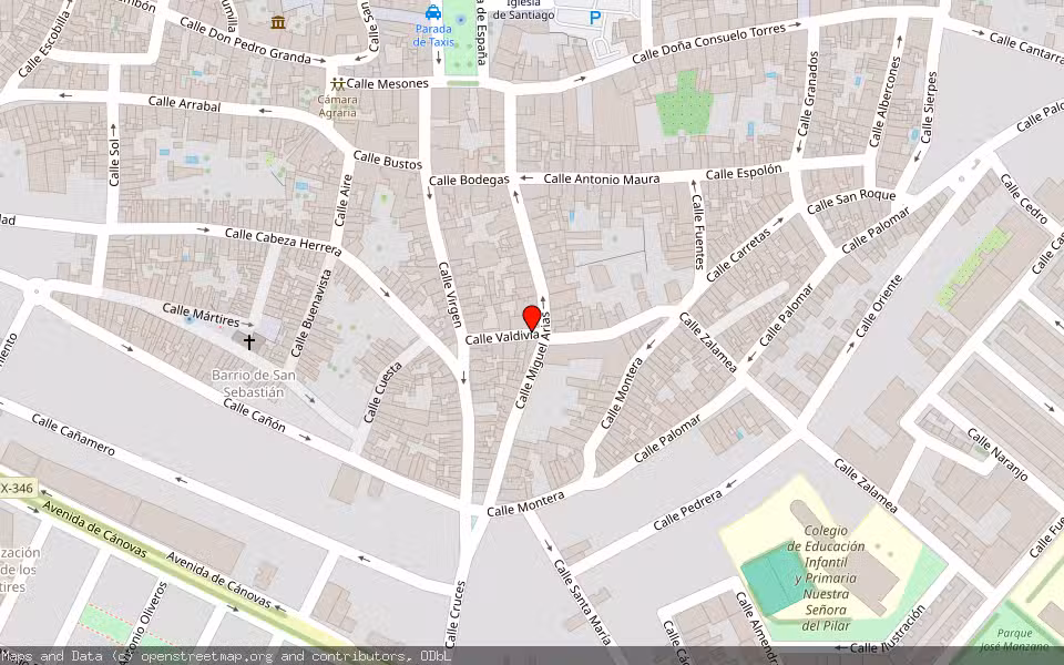 Mapa de Subasta Inmueble (Vivienda) en Don Benito, Badajoz