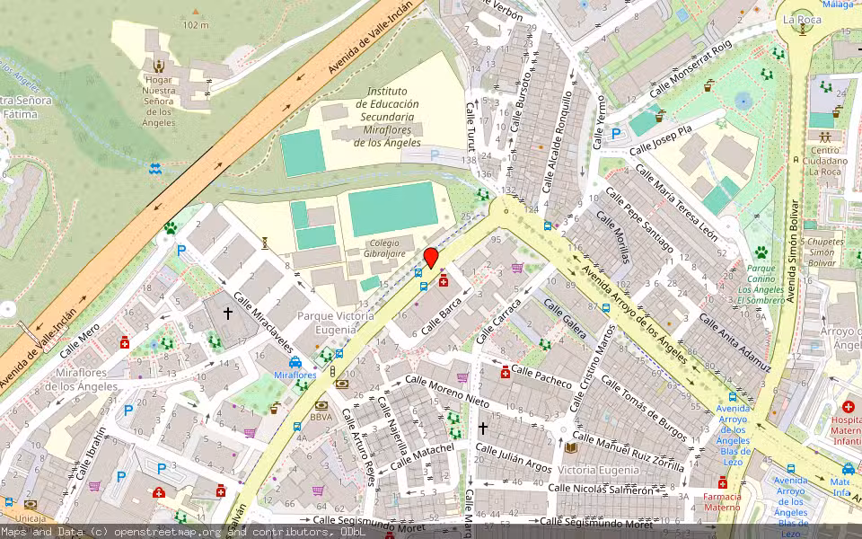 Mapa de Subasta Inmueble (Vivienda) en Málaga