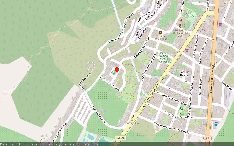 Mapa de Subasta Inmueble (Vivienda) en Moratalla, Murcia