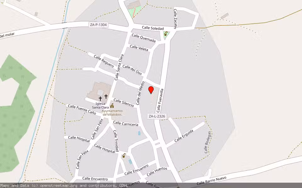Mapa de Subasta Inmueble (Finca rústica) en Villalobos, Zamora
