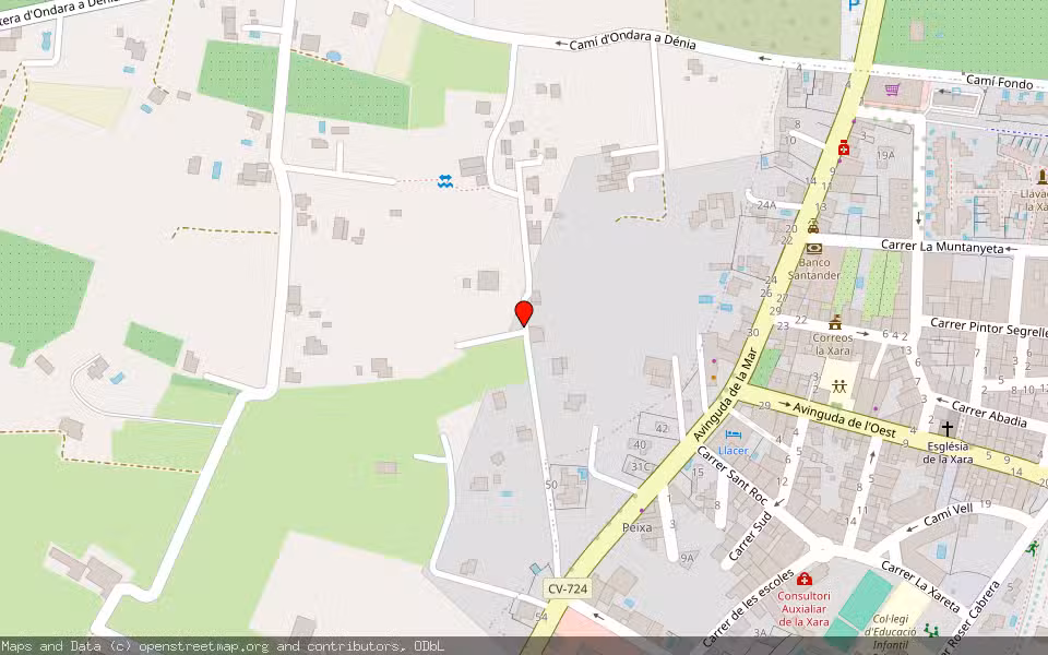 Mapa de Subasta Inmueble (Otros) en Denia, Alicante/Alacant